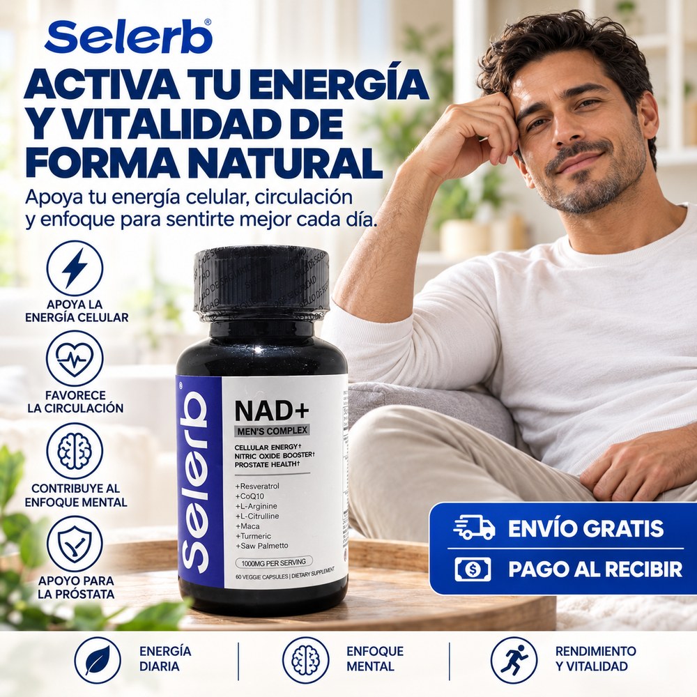 SELERB | NAD+ Men's Complex | Energía y Vitalidad